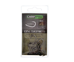 Крючки Carp Pro Black Nickel Wide Gape Trophy №4