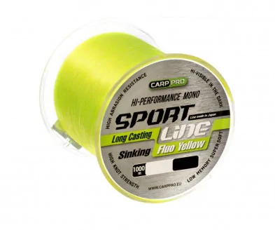 Леска Carp Pro Sport Line Fluo Yellow 1000m