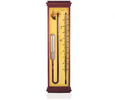 Барометр Гете настінний + термометр /висота 53 см