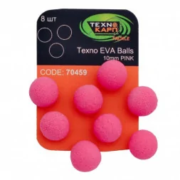 Искусственная насадка Texno Eva Balls 10 mm, pink, 8 ps