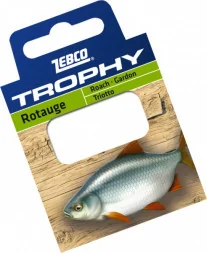 Готовыe поводки Zebco №14 Trophy Hooks to Nylon Roach 0,13mm 70см (10шт)