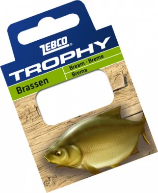 Готовиe повідці Zebco №8 Trophy Hooks to Nylon Bream 0,15mm 70см (10шт)
