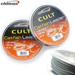 Поводковый материал Climax Cult Catfish Leader 20m 1.00mm серый