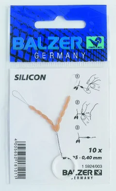 Стопор для лески Balzer силиконовый XXL, 0.40-0.60mm 10 pcs