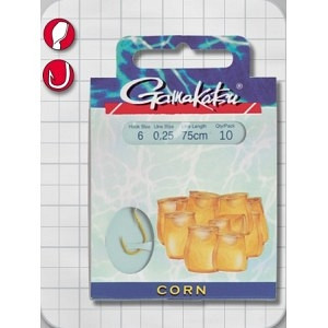 Крючок с поводком Gamakatsu BKS-1130G Corn Gold 006