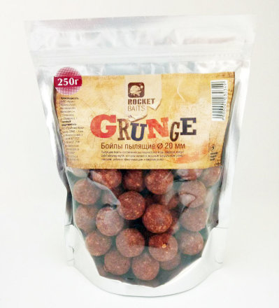 Бойлы Rocket Baits пылящие Grunge Premium 20 мм 0,25кг