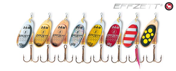 Блешня-вертушка D.A.M. Effzett Standart (red stripes)