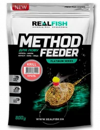 Прикормка Real Fish Method Krill 800g