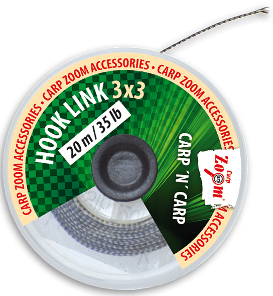 Поводочний шнур Carp Zoom HookLink 3x3 brown 20m