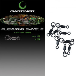 Вертлюжек Gardner Covert Flexi-Ring Swivels 8 Anti Glare 10шт