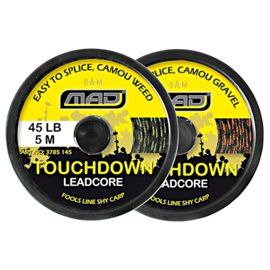 Ледкор D.A.M. Mad Touchdown Lead Core 5m 45lb (camou weed)
