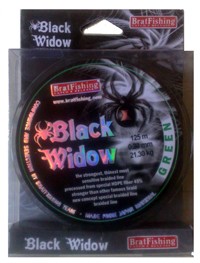 Шнур Bratfishing Black Widow 125m 0,12mm 9,10 kg