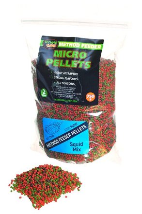 Пеллетс Technocarp Method Feeder Micro Pellets Squid mix 750g