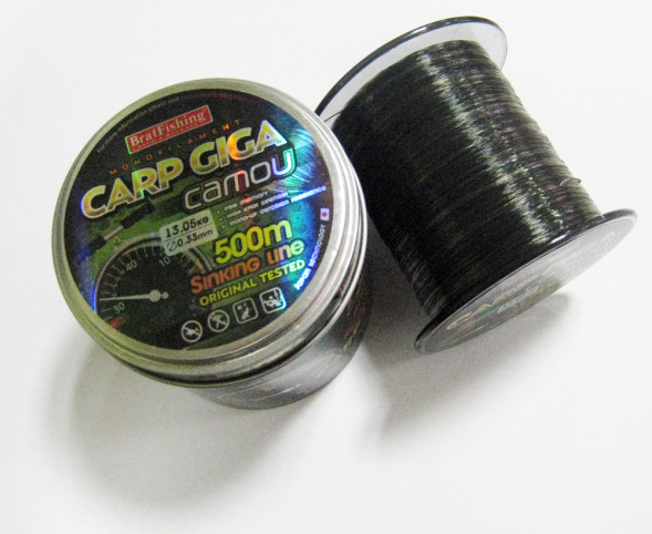 Леска Bratfishing Carp Giga Camou 500 m