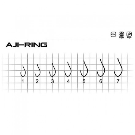 Крючок Fishing ROI Aji-Ring №6 (ушко) 11шт.