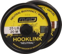 Поводочний матеріал D.A.M. Mad Hooklink 4-braid Neutral 20m 25lb (Weed)