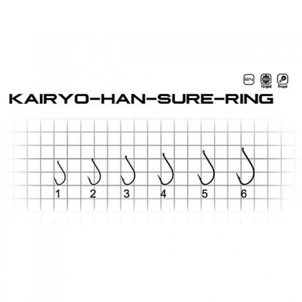 Крючок Fishing ROI Kairyo-Han-Sure-Ring №6 (ушко) 13шт.