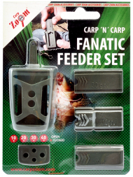 Набор кормушек Carp Zoom Fanatic Feeder Set со съемными грузами 10-20-30-40 gr
