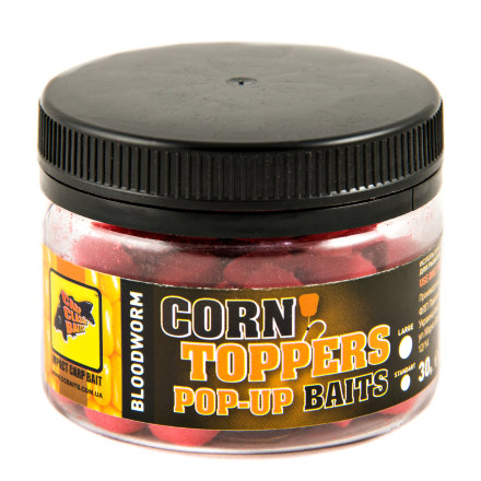 Плаваючі насадки CC Baits Corn Toppers Bloodworm Std, 30гр