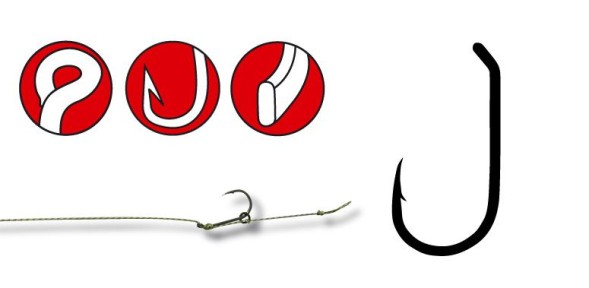 Крючок Gamakatsu G-Carp D-Rig MB3 Black 006