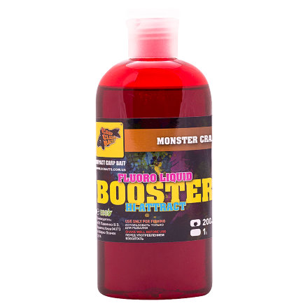 Бустер CC Baits Fluoro Liquid Hi-Attract, Monster Crab 200ml