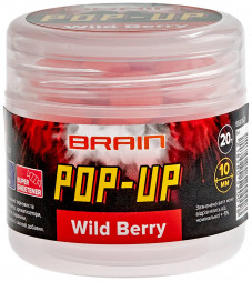 Бойлы Brain Pop-Up F1 Wild Berry (земляника) 10mm 20g