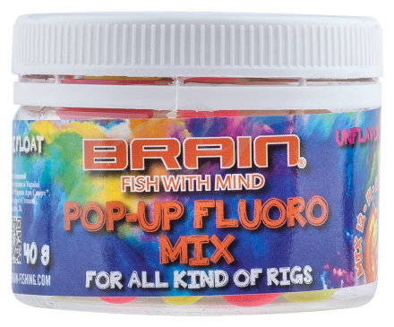 Бойлы Brain Pop-Up Fluo Mix 40g unflavoured