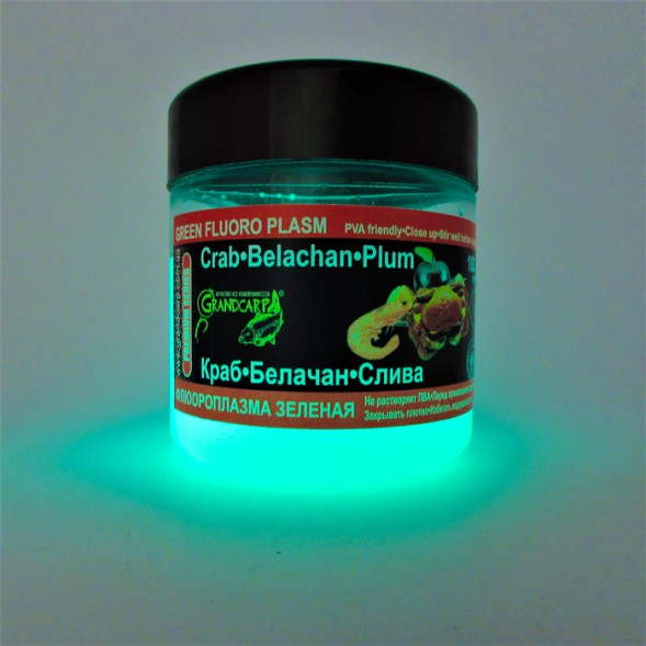 Активный дип флюороплазма Grandcarp КРАБ•БЕЛАЧАН•СЛИВА (ночь) серии PREMIUM 100 мл (FPN009)