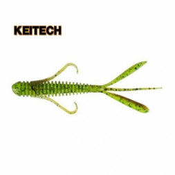 Съедобный силикон Keitech Hog Impact 401 Green Pumpkin / Chartreuse