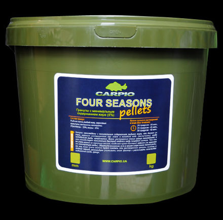 Пеллетс Carpio Four Seasons Pellets 4,5 мм 3 кг