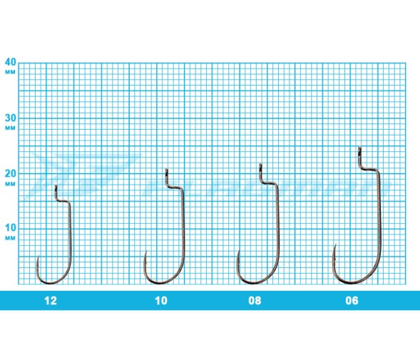 Крючки Azura Small Game Offset №8
