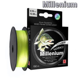 Шнур Dragon Millenium Судак 150m 0.12mm 8.10kg fluo yellow