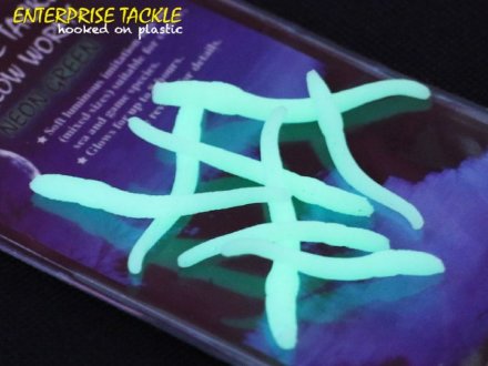 Плаваючий черв&#039;як Enterprise Tackle Niteglow Worms - Neon Green