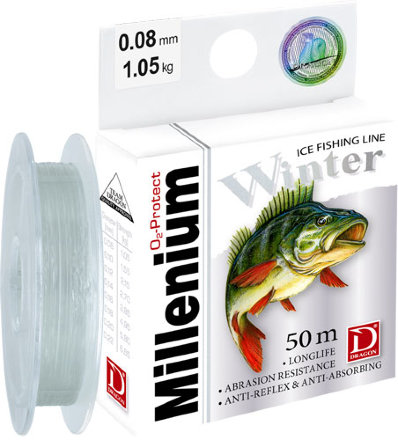 Леска Dragon Millenium Winter 0.12mm 50m 2,15 kg