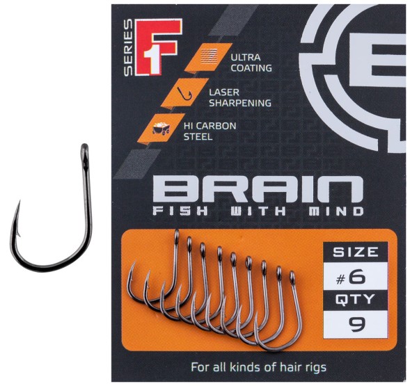 Крючки Brain F1 Wide Gape #12 10шт