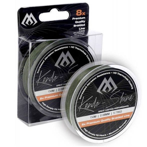 Шнур Mikado Kendo Shine Braid 150м 0,08мм 5,71кг green