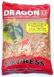 Прикормка Dragon Express зимняя Плотва красная 0,75kg