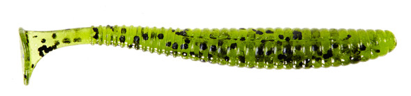 Съедобный силикон Lucky John S-Shad Tail 2.8&quot; Green Pumpkin 7шт