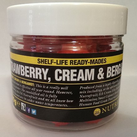 Бойлы Nutrabaits POP-UP Strawberry, Cream &amp; Bergamot 15мм