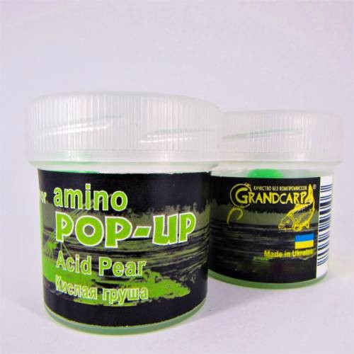 Бойл amino POP-UP Grandcarp ACID PEAR (КИСЛА ГРУША) Ø10 мм 15 шт. (PUP049)
