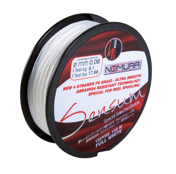 Шнур Nomura Sensum 135m 0.20mm 14.0kg white