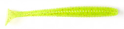 Їстівний силікон Lucky John S-Shad Tail 2.8 "Chartreuse red 7шт