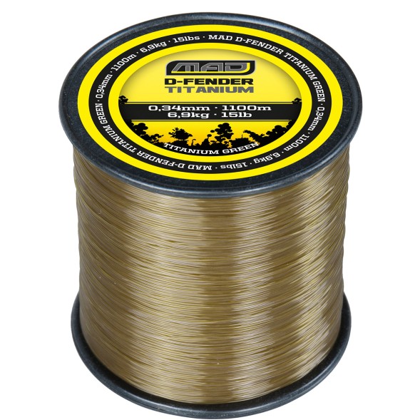Леска D.A.M. MAD D-Fender Titanium Green 1400m 0,31mm 6,1kg
