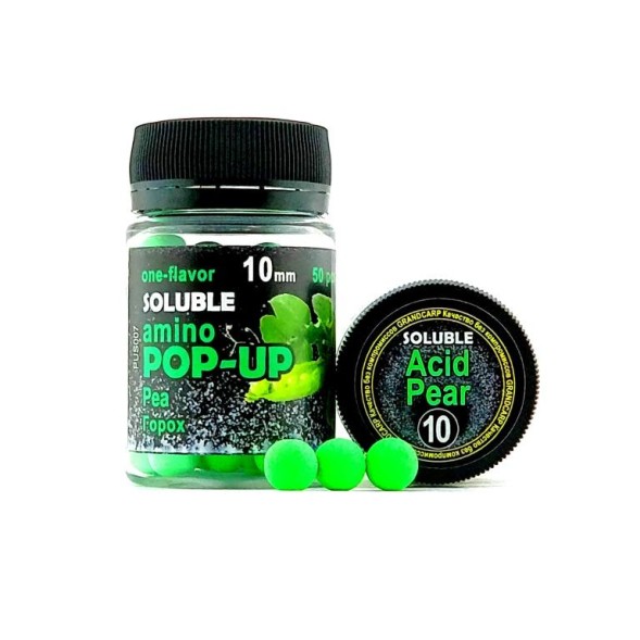 Бойлы растворимые amino POP-UP Grandcarp Pea (Горох) Ø10 мм 50 шт. (PUS007)