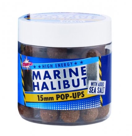 Бойлы Dynamite Baits Marine Halibut Sea Salt Pop Ups 15mm