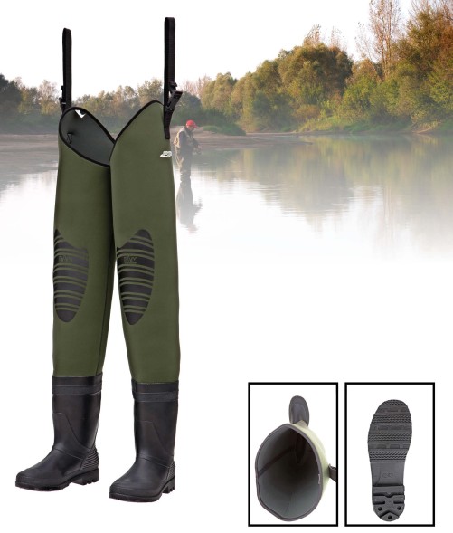 Заброды неопреновые (болотники) DAM Fighter Pro Neoprene Hip Wader