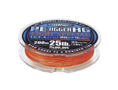 Шнур Sunline PE Jigger HG Light Special 200m 0.128mm 10Lb