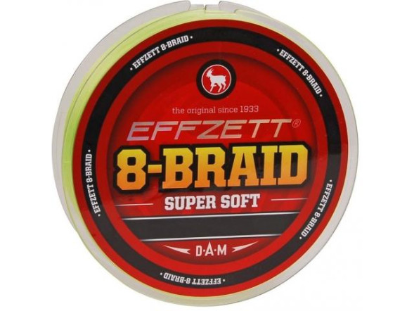 Шнур DAM Effzett 8-Braid 125m yellow