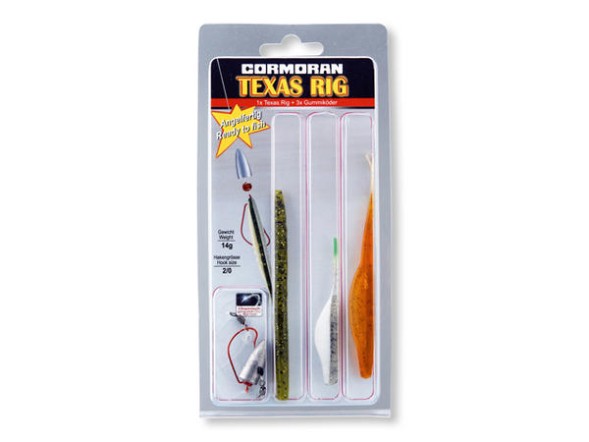 Оснастка Cormoran Texas-Rig набор к.№2/0 0.30мм 14гр