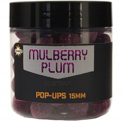 Бойлы Dynamite Baits Mulberry Plum Hi-Attract Pop-Ups 15mm